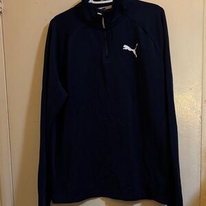Puma Dark Blue Quarter-Zip Top